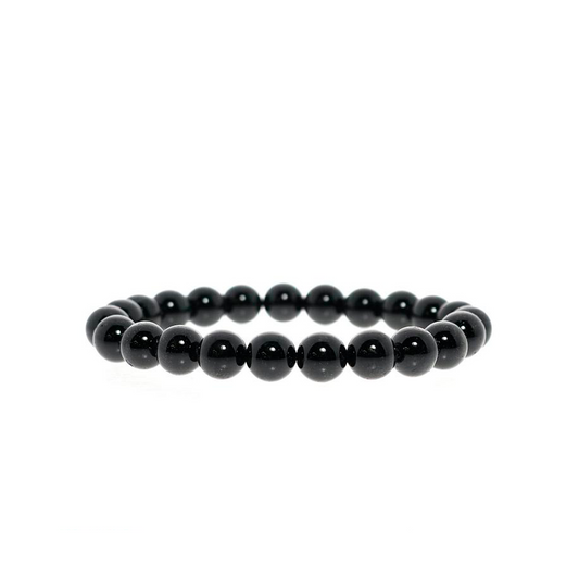 Protection - Black Tourmaline Bead Bracelet