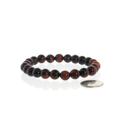 Motivation - Red Tiger's Eye Beaded Bracelet
