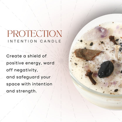 Protection Crystal Intention Candle