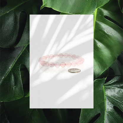 Love & Beauty - Rose Quartz Bead Bracelet