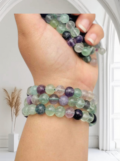 Fluorite Bead Bracelet