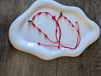 7-Knot Protection Bracelet with Evil Eye