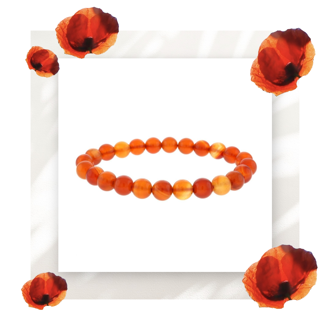 Confidence - Carnelian A Round Bracelet