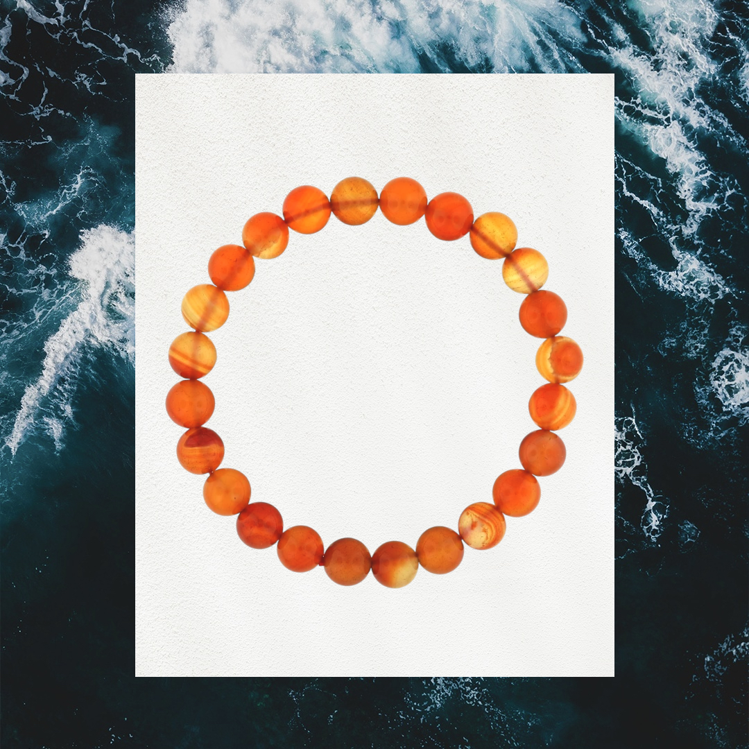 Confidence - Carnelian A Round Bracelet