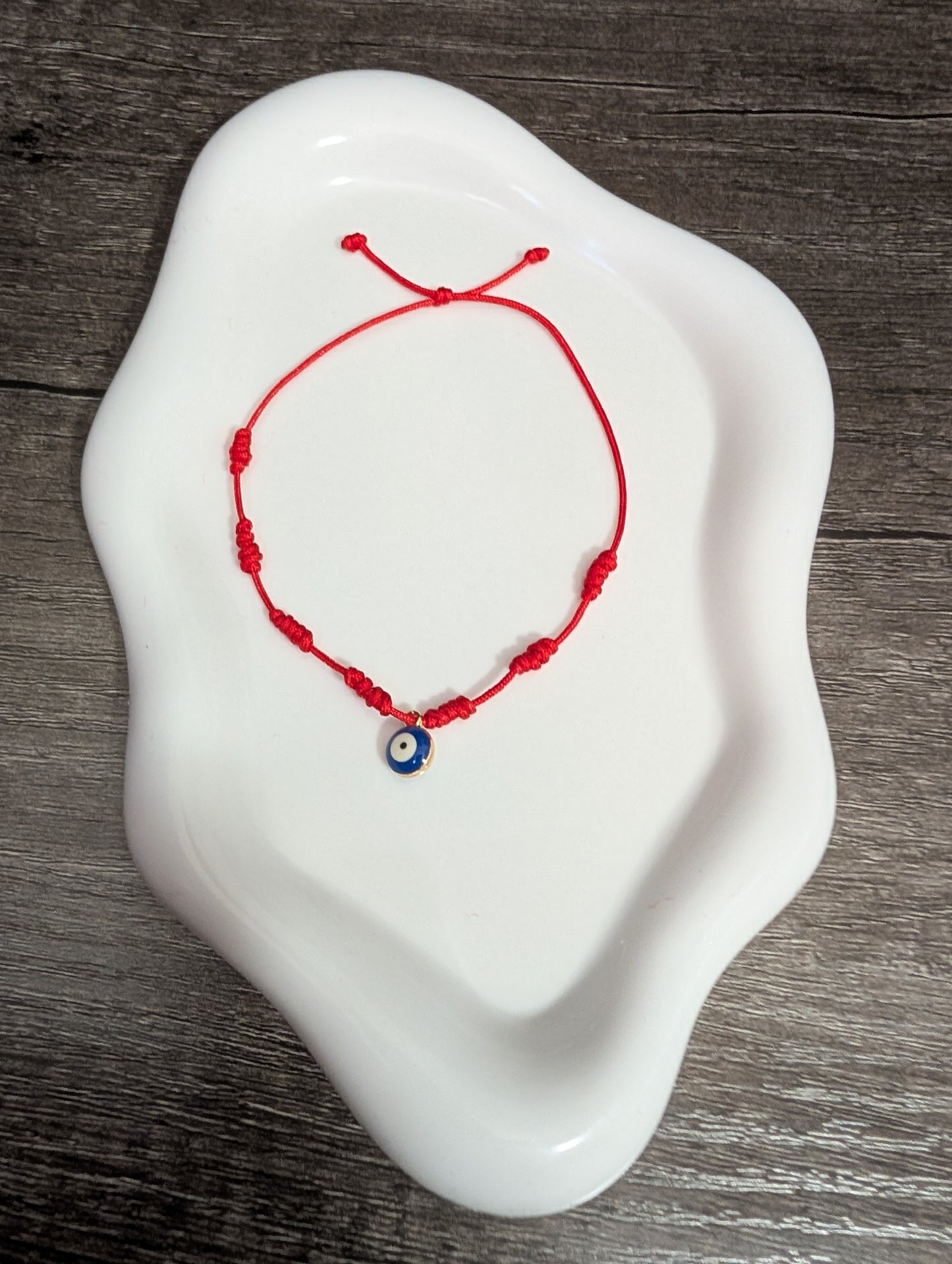 7-Knot Protection Bracelet with Evil Eye