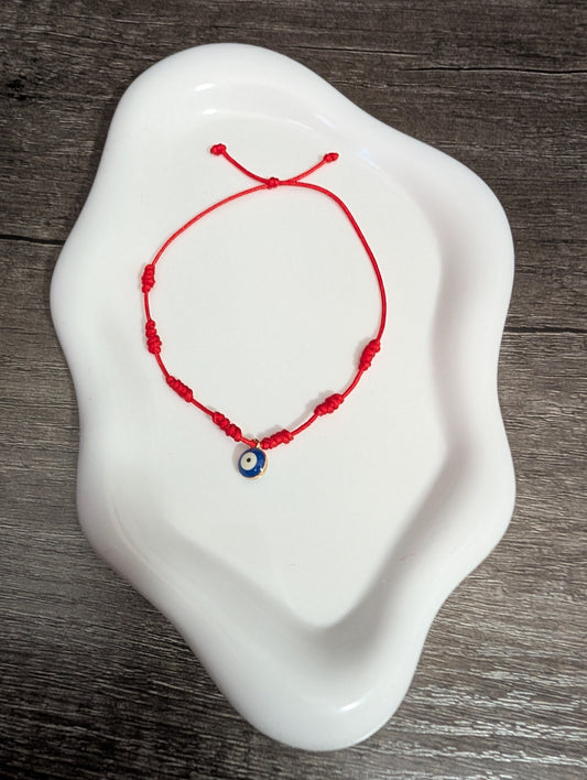 7-Knot Protection Bracelet with Evil Eye