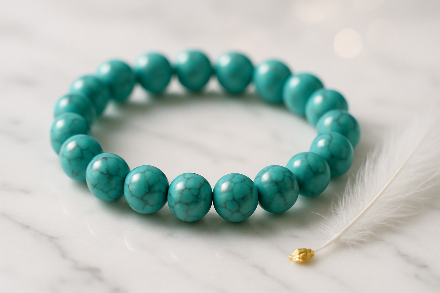 Turquoise Bracelet (8mm) – Protection • Success • Recognition-aestheic
